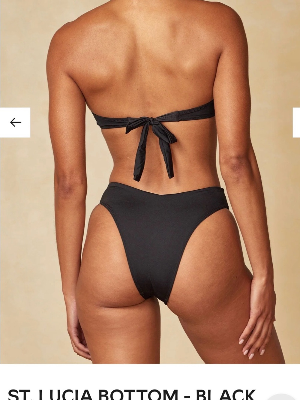 Monday Swimwear St. Lucia Black Bikini Bottom - Picture 4 of 13